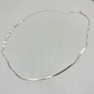 Italian vintage Sterling Silver 24" Twisted Rope Chain Necklace .925 HET Italy